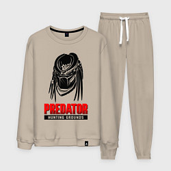 Костюм хлопковый мужской PREDATOR: HUNTING GROUNDS, цвет: миндальный