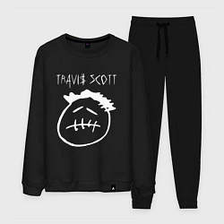 Костюм хлопковый мужской TRAVIS SCOTT, цвет: черный