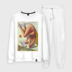 Костюм хлопковый мужской Art Girl, цвет: белый