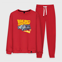 Костюм хлопковый мужской Back to the Future, цвет: красный