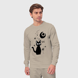 Костюм хлопковый мужской Jiji Cat, цвет: миндальный — фото 2
