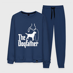 Костюм хлопковый мужской The Dogfather - пародия, цвет: тёмно-синий