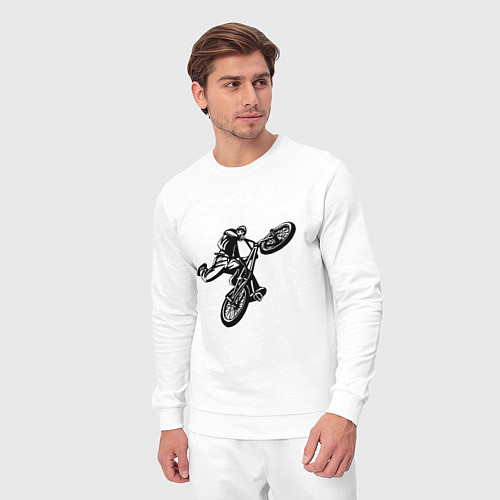 Мужской костюм Велоспорт Z / Белый – фото 3