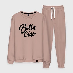Костюм хлопковый мужской Bella Ciao, цвет: пыльно-розовый