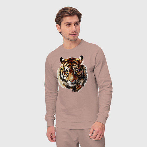 Мужской костюм Тигр Tiger / Пыльно-розовый – фото 3