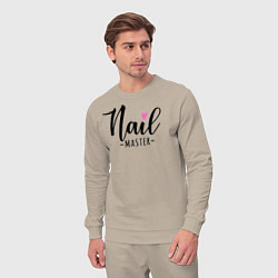 Костюм хлопковый мужской Nail master, цвет: миндальный — фото 2
