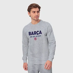 Костюм хлопковый мужской FC Barcelona Barca 2022, цвет: меланж — фото 2