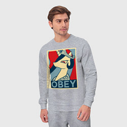 Костюм хлопковый мужской Trixie OBEY, цвет: меланж — фото 2