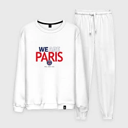 Костюм хлопковый мужской PSG We Are Paris 202223, цвет: белый