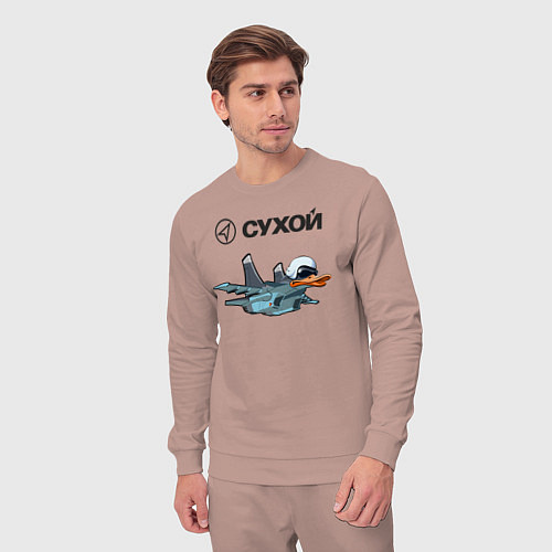 Мужской костюм Утёнок Су-34 / Пыльно-розовый – фото 3
