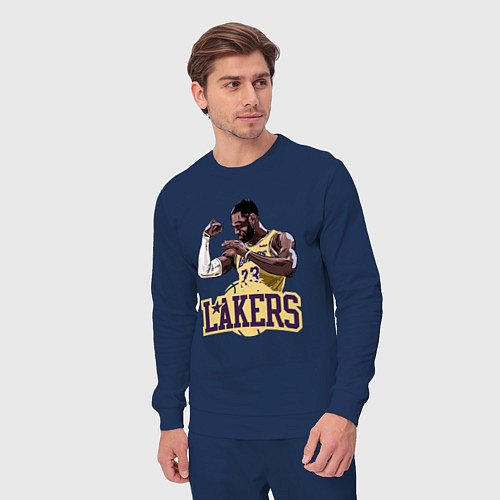 Мужской костюм LeBron - Lakers / Тёмно-синий – фото 3