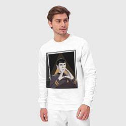 Костюм хлопковый мужской Spock Z, цвет: белый — фото 2
