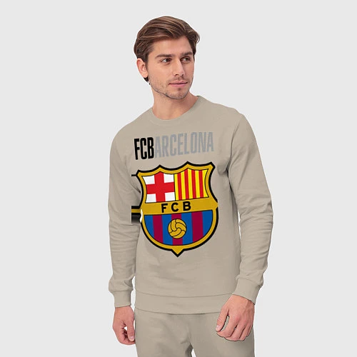 Мужской костюм Barcelona FC / Миндальный – фото 3