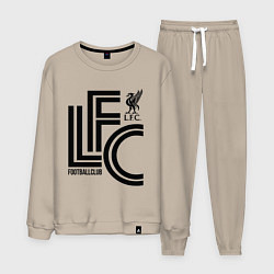 Костюм хлопковый мужской Liverpool FC, цвет: миндальный