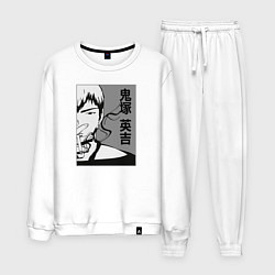 Костюм хлопковый мужской Эйкити Онидзука, цвет: белый