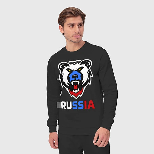 Мужской костюм Русский медведь / Черный – фото 3