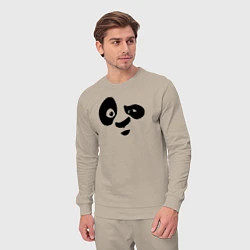 Костюм хлопковый мужской Панда, цвет: миндальный — фото 2