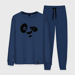Костюм хлопковый мужской Панда, цвет: тёмно-синий