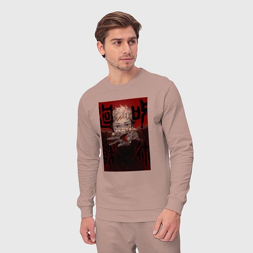 Мужской костюм Магическая битва / Пыльно-розовый – фото 3