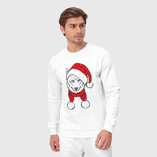 Мужской костюм Wolf hipster / Белый – фото 3