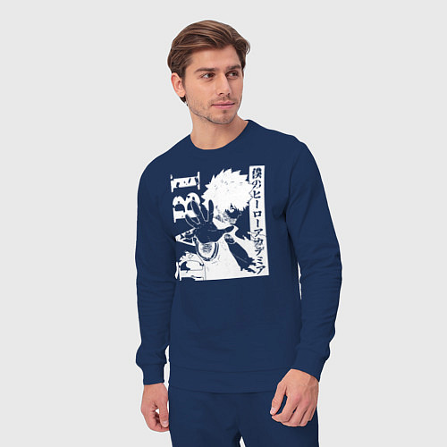 Мужской костюм Моя геройская академия / Тёмно-синий – фото 3