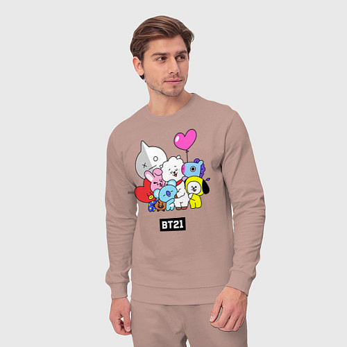 Мужской костюм BT21 / Пыльно-розовый – фото 3