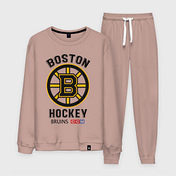 Костюм хлопковый мужской BOSTON BRUINS NHL, цвет: пыльно-розовый