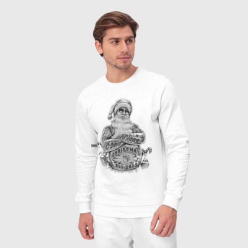 Мужской костюм Плохой Санта / Белый – фото 3