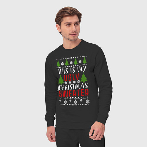 Мужской костюм My ugly christmas sweater / Черный – фото 3