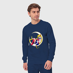Костюм хлопковый мужской Sailor Moon, цвет: тёмно-синий — фото 2