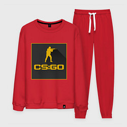 Костюм хлопковый мужской CS GO Z, цвет: красный