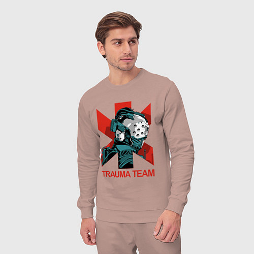 Мужской костюм TRAUMA TEAM Cyberpunk 2077 / Пыльно-розовый – фото 3