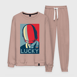 Костюм хлопковый мужской Guy-Manuel Lucky, цвет: пыльно-розовый