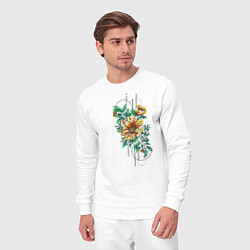 Костюм хлопковый мужской Sunflower, цвет: белый — фото 2