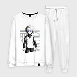 Костюм хлопковый мужской Киллуа Золдик, цвет: белый