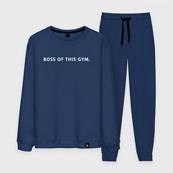 Костюм хлопковый мужской BOSS OF THIS GYM, цвет: тёмно-синий
