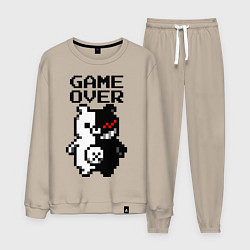 Костюм хлопковый мужской MONOKUMA GAME OVER, цвет: миндальный