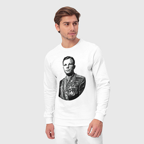 Мужской костюм Гагарин и медали / Белый – фото 3