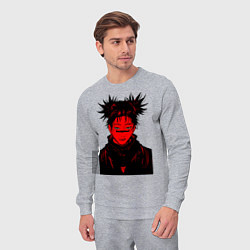 Костюм хлопковый мужской Кровь Чосо Магическая Битва, цвет: меланж — фото 2