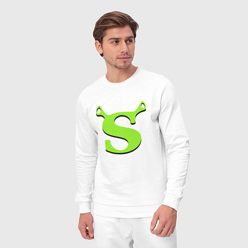 Мужской костюм Shrek: Logo S / Белый – фото 3