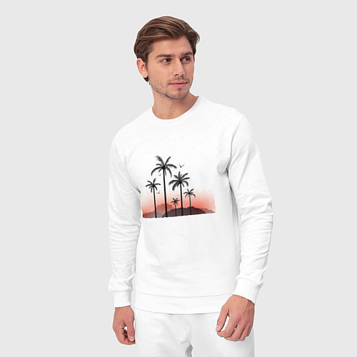Мужской костюм Palm tree / Белый – фото 3