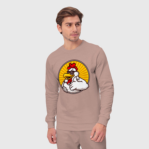 Мужской костюм Курито / Пыльно-розовый – фото 3