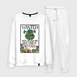 Костюм хлопковый мужской Shrek: Wanted, цвет: белый