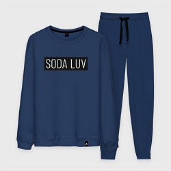 Костюм хлопковый мужской SODA LUV, цвет: тёмно-синий