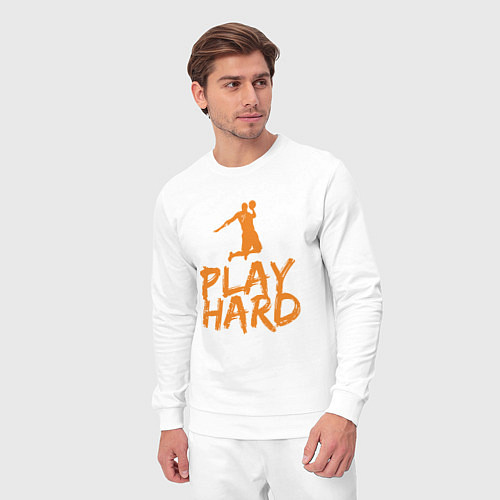 Мужской костюм Play Hard / Белый – фото 3