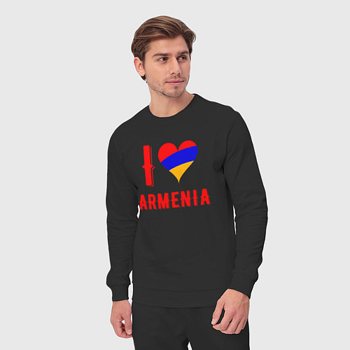 Мужской костюм I Love Armenia / Черный – фото 3