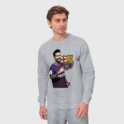 Мужской костюм Lionel Messi Barcelona Argentina / Меланж – фото 3