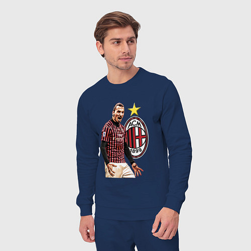 Мужской костюм Zlatan Ibrahimovic Milan Italy / Тёмно-синий – фото 3