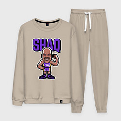 Костюм хлопковый мужской Shaq, цвет: миндальный
