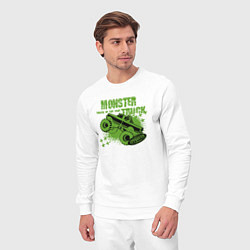 Костюм хлопковый мужской Monster Truck, цвет: белый — фото 2